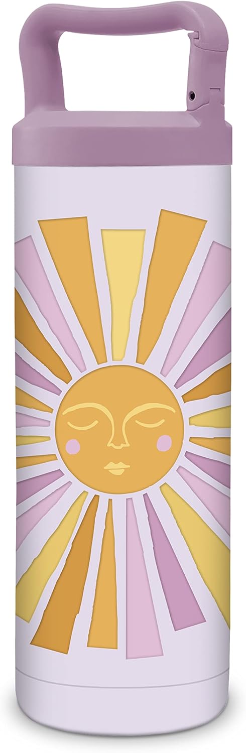 Studio Oh! Insulated Water Bottle - 20-Ounce Snap-Hook Stainless Steel Water Bottles - BPA-Free Shine Together