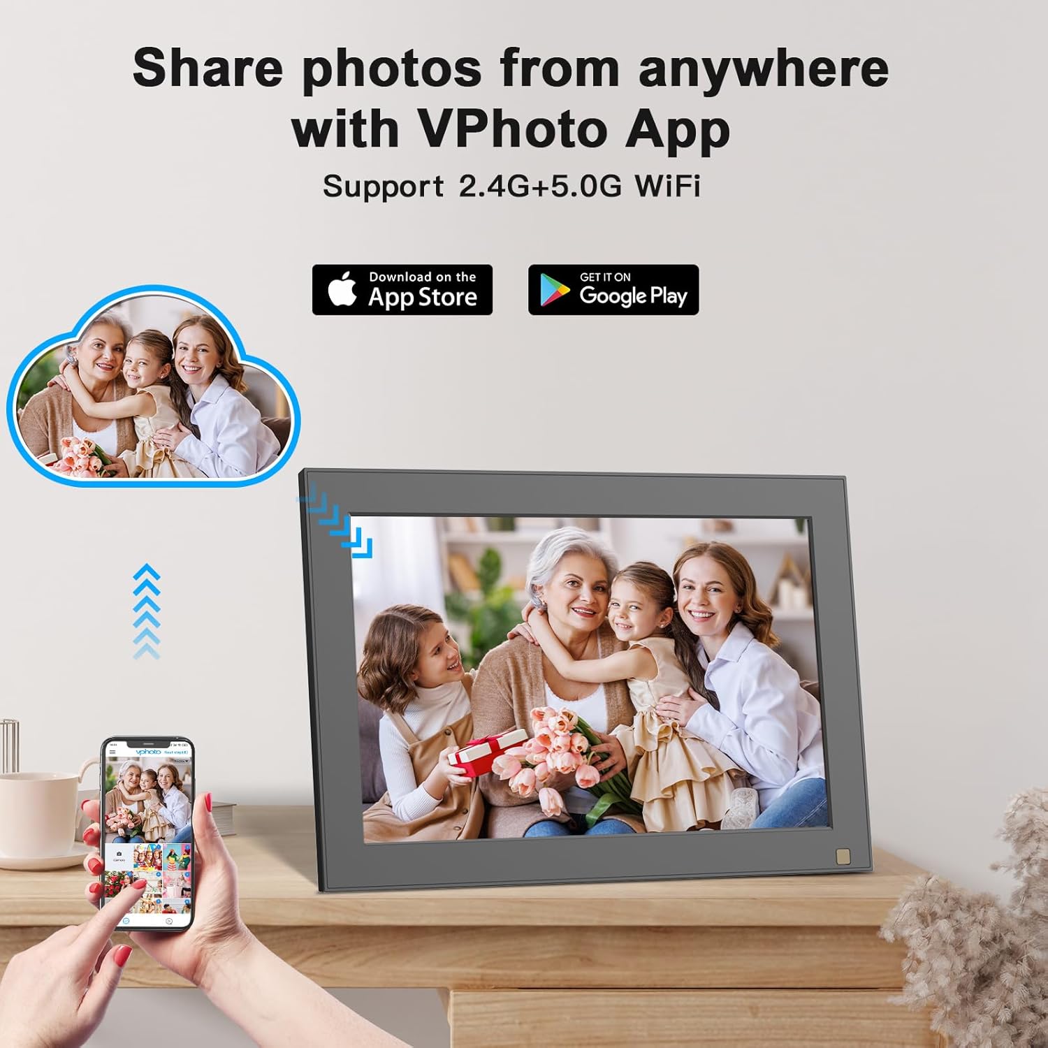 WiFi Digital Photo Frame 10.1