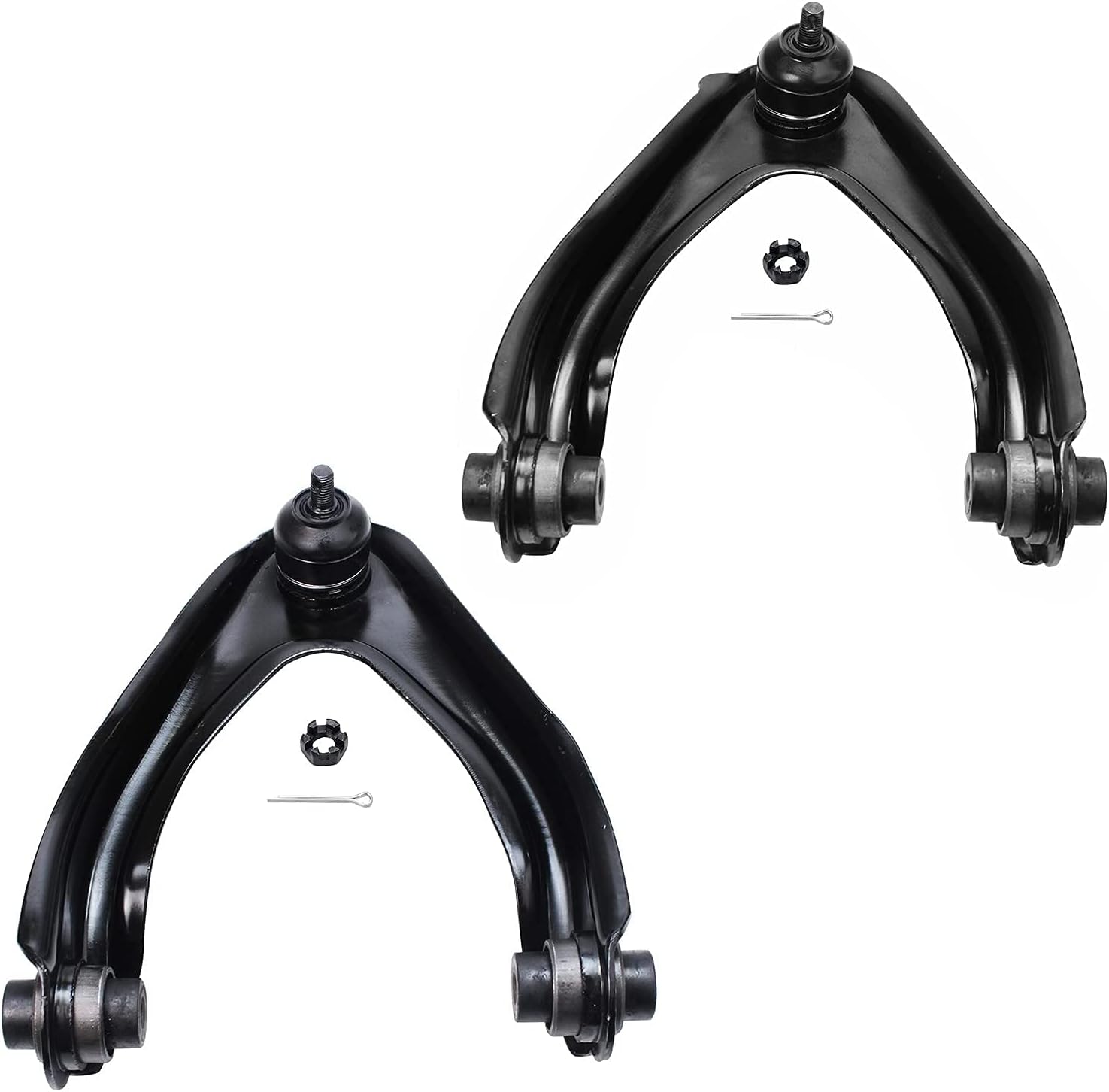 Detroit Axle - Front 8pc Suspension Kit for 97-01 Honda CR-V 1997 1998 1999 2000 2001, 2 Upper Control Arms 2 Lower Ball Joints 2 Sway Bar End Links 2 Outer Tie Rods Suspension Kit Replacement