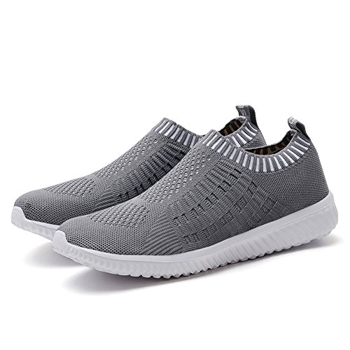 LANCROP Women's Slip On Walking Shoes Lightweight Breathable Mesh Outdoor Sneakers