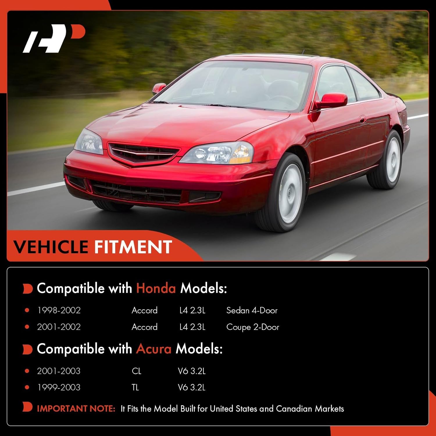 A-Premium Set of 12, Front Upper Control Arm, Lower Ball Joint, Inner Outer Tie Rod End, Front & Rear Sway Bar Links, Compatible with Honda Accord 1998-2002 & Acura CL 2001-2003, TL 1999-2003