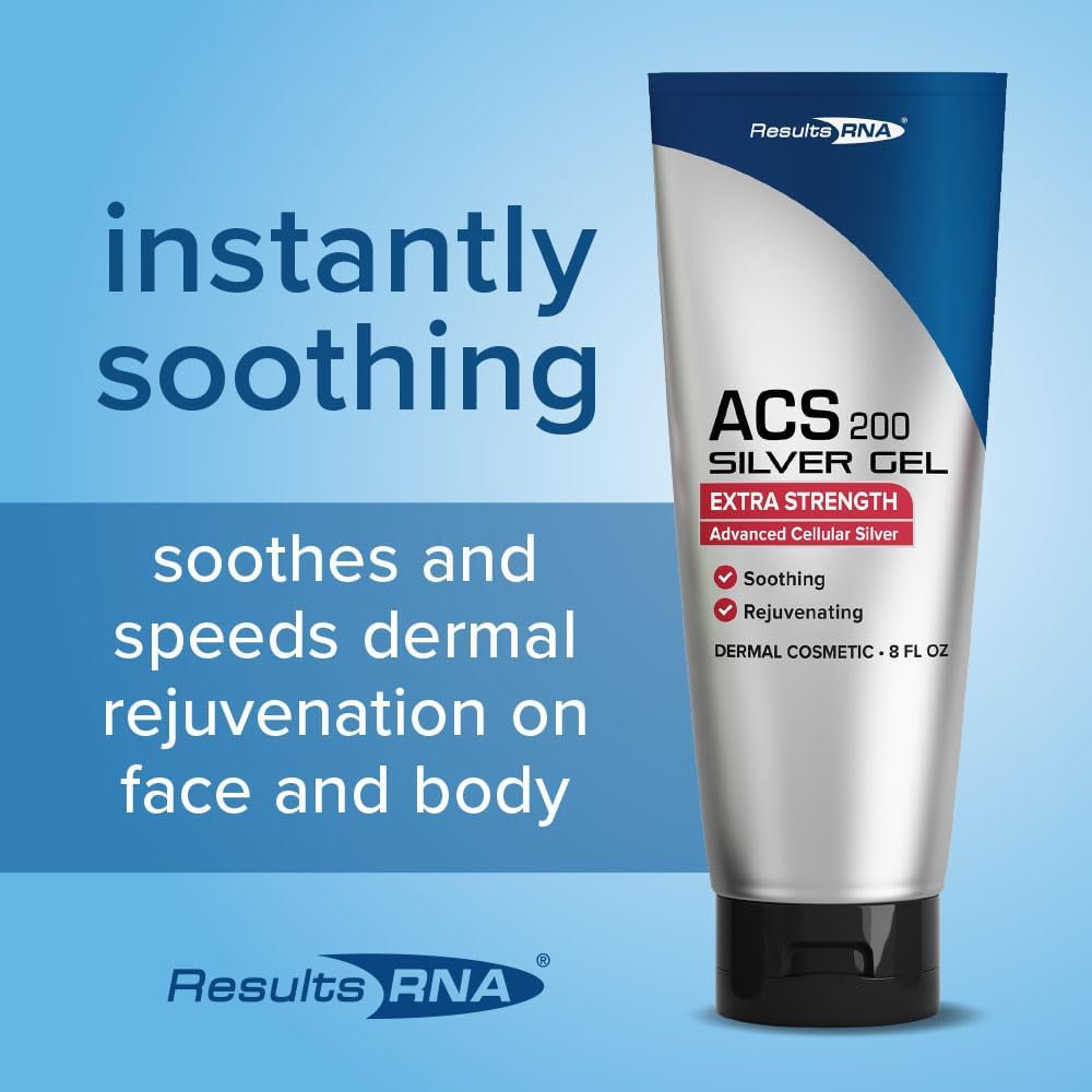 Results RNA - ACS 200 Silver-Glutathione Gel – Advanced Cellular Colloidal Silver Gel for Wound Care & Superior Dermal Healing. Clinically Proven. Recommended by Doctors Worldwide (4 oz)