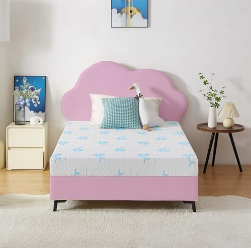 Generic 6 Inch Gel Memory Foam Mattress, Twin Size, Dolphin Medium-Firm Bed Mattress, Breathable & Pressure Relief Cooler Sleep Bed in a Box CertiPUR-US Certified for Adult