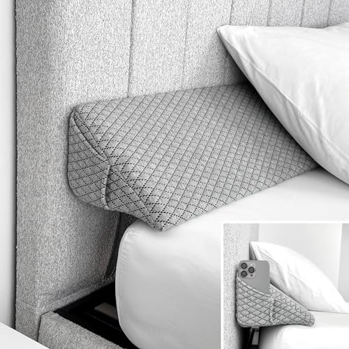 XL Triangle Bed Wedge Pillow for Headboard Gap (0-10