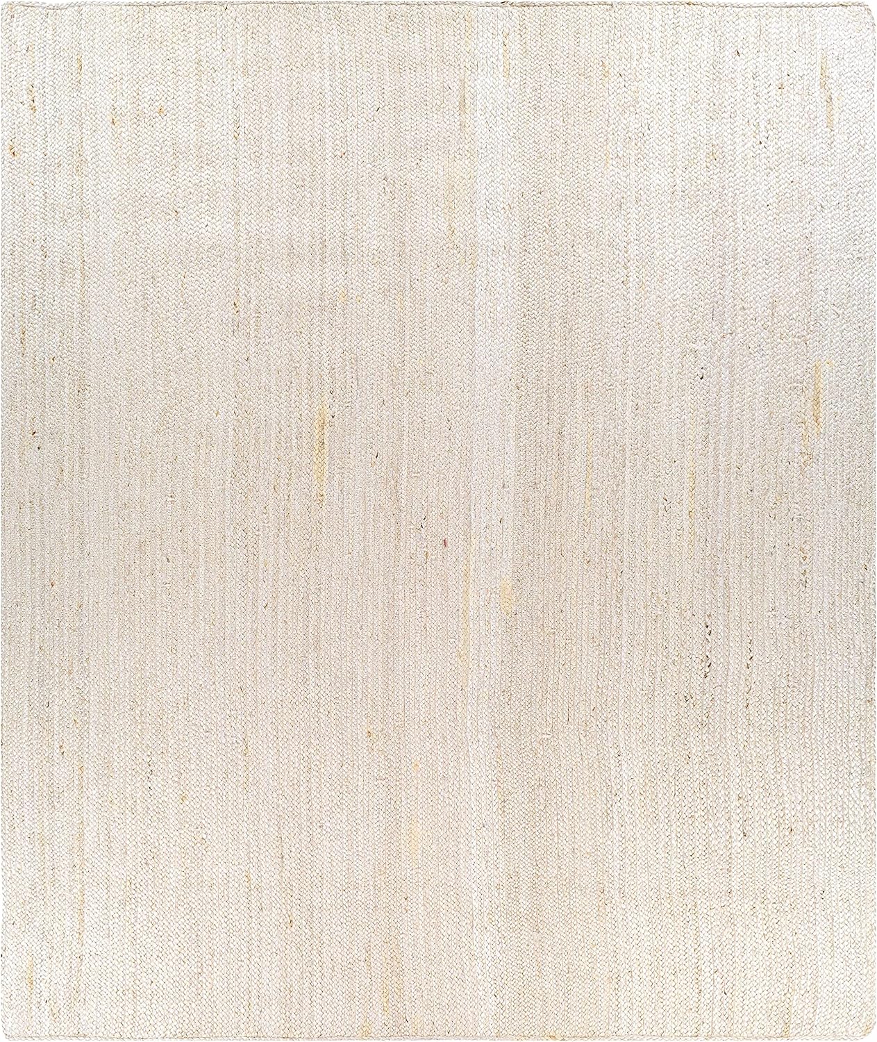 Hauteloom Pangnirtung Sea Grass Jute Rug - Natural Fiber Area Rug - Natural Farmhouse Look Carpet - Rattan Wicker Look Carpet - Light Brown, Light Beige, Cream - 6' x 9' Oval