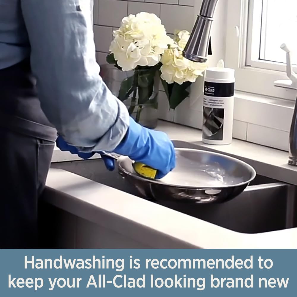 All-Clad D3 3-Ply Stainless Steel Fry Pan 12 Inch, Induction, Oven Broiler Safe 500F, Lid Safe 350F, Frying pan, Fast & Even Heat, Skillet, Compatible with All Stovetops, Pots & Pans, Cookware, Silver