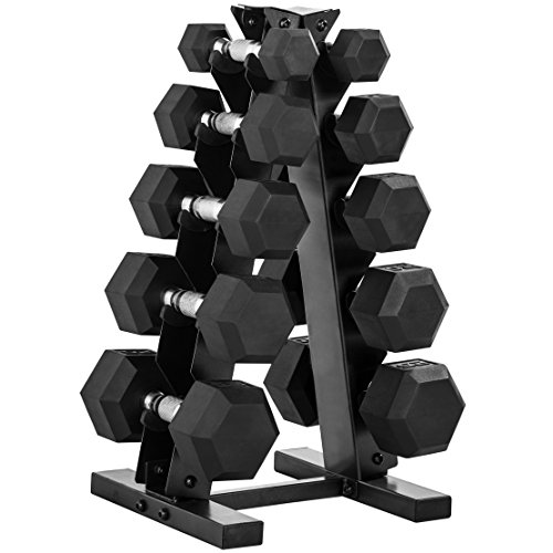 Cap Barbell 150 LB Dumbbell Set with Rack