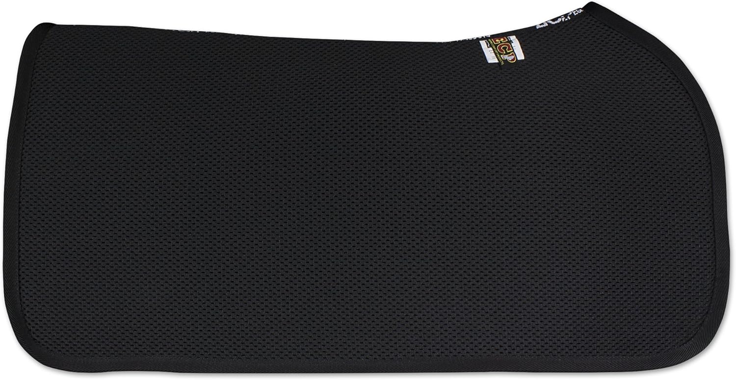 ECP Equine Comfort Products 3D Mesh Western Saddle Pad All Purpose Diamond Quilted Cotton Therapeutic Contoured Correction Support for Riding