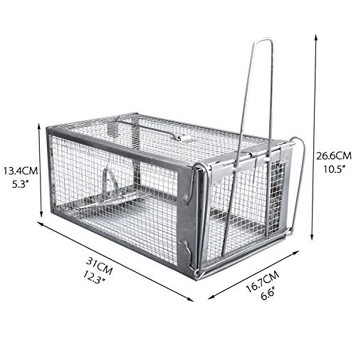 Live Chipmunk Trap Humane Rat Mouse Cage Trap
