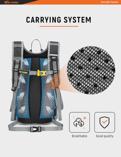 SKYSPER Hiking Backpack - 20L Small Hiking Daypack Lightweight Hiking Backpack, Breathable Day Pack, Backpacking for Women Men