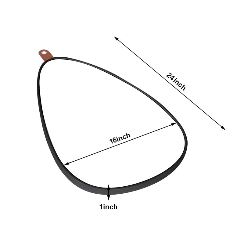 16x24 Inch Irregular Gold Living Room Mirror– Modern Decorative Framed Wall Mirror for Bedroom, Bathroom Room, and Entryway Décor-Asymmetrical Wall Mirror