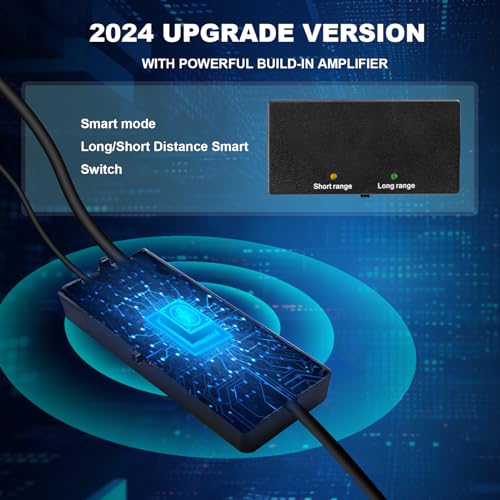 2024 Upgraded TV Antenna, TV Antenna Indoor, Long Range TV Antenna for Local Channels Support 4K 1080p with Signal Booster for Smart TV and All TVs