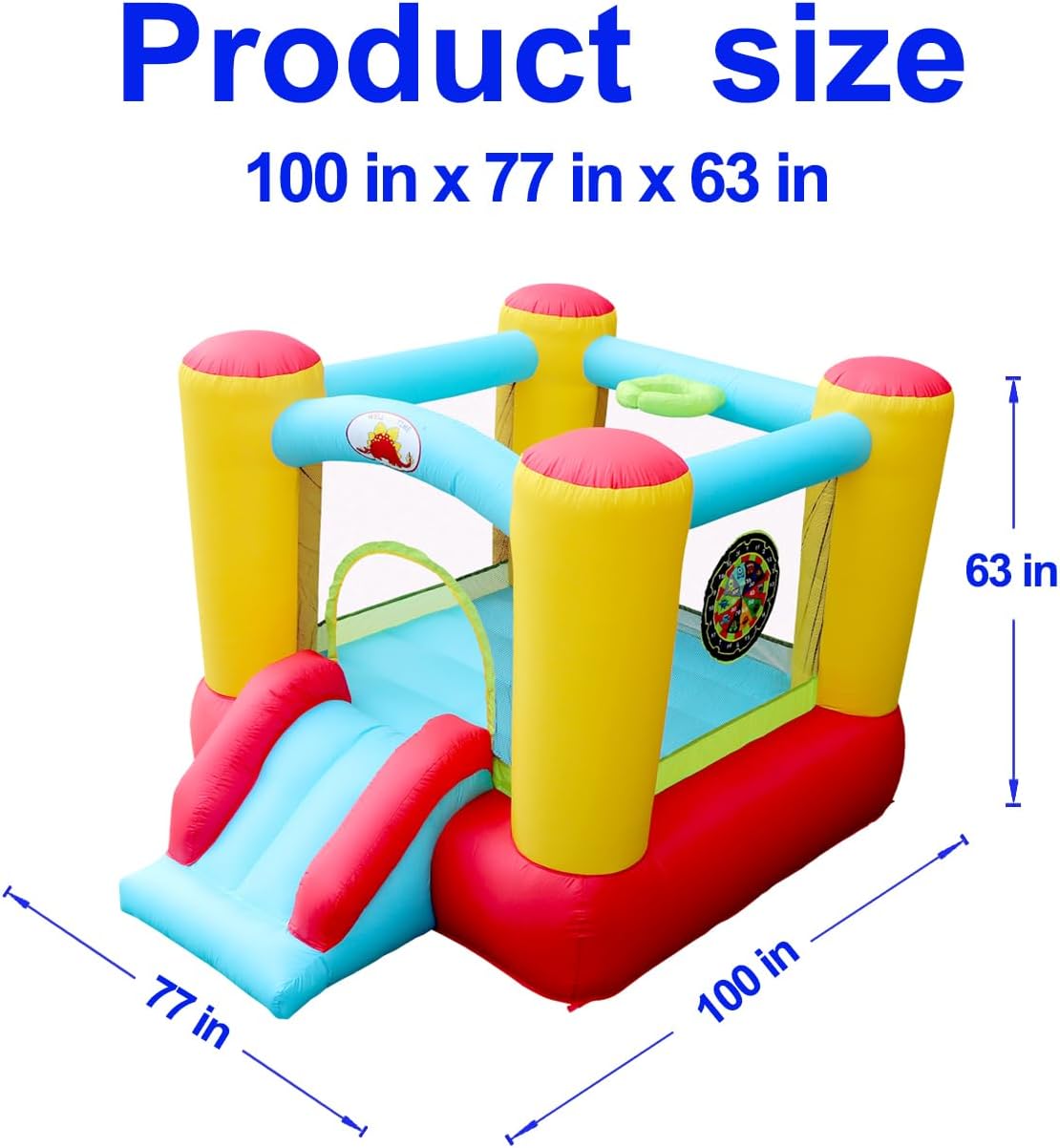 Inflatable Bounce House Slide, Kids Jumping Castle with Blower