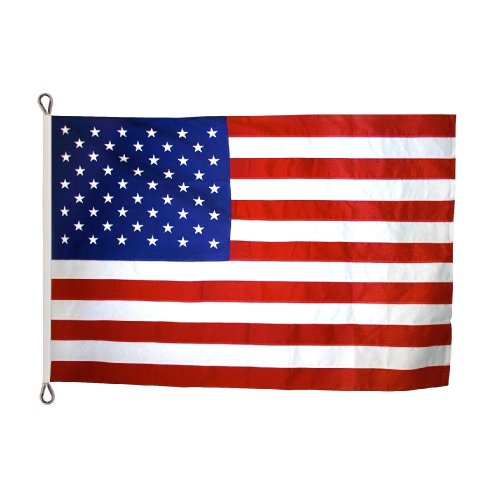 Annin Flagmakers Model 2270 American Flag All-Weather Nylon SolarGuard Nyl-Glo, 5 x 8 Feet