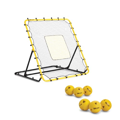 SKLZ Baseball and Softball Rebounder Net for Pitching and Fielding Training, 4 x 4.5 feet