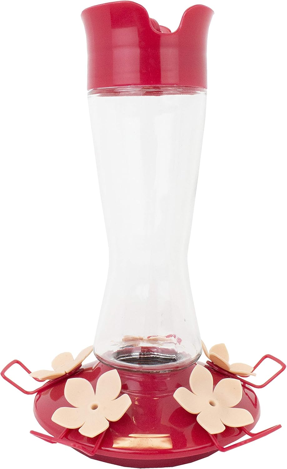 Perky-Pet 9201-6 Top-Fill Pinch-Waist Glass Hummingbird Feeder – 12 oz, PInk