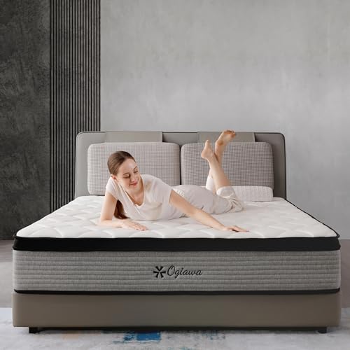 Twin Mattress in a Box,14 Inch Twin Mattresses,Gel Memory Foam Medium Firm Grey Hyrid Mattress,Quality Comfort and Adaptive Support Breathable Cooling Twin Mattress,CertiPUR-US.