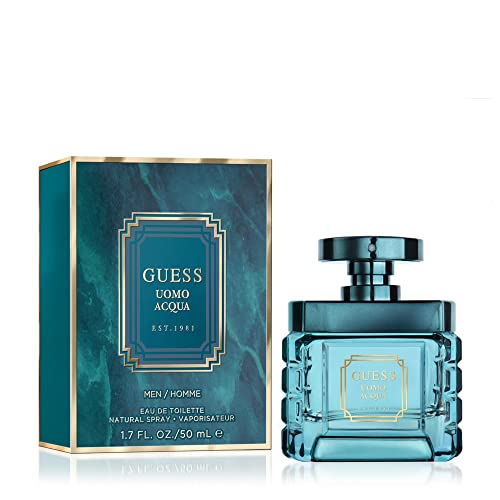 GUESS Uomo Acqua Eau de Toilette Cologne Spray For Men, 3.4 Fl. Oz.
