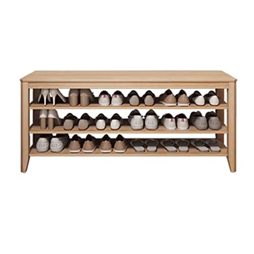 Fashion Shoe Rack New 4 Tier Shoe Racks Rubberwood Free Standing Shoe Racks No Installation Shoe Shelf Entrance Hallway Shoe Storage Organizer Exquisite beautiful