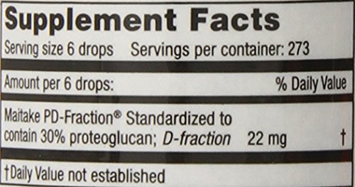 Mushroom Wisdom, Inc. Maitake D Fraction Pro 4X ,2.02 Fl Oz