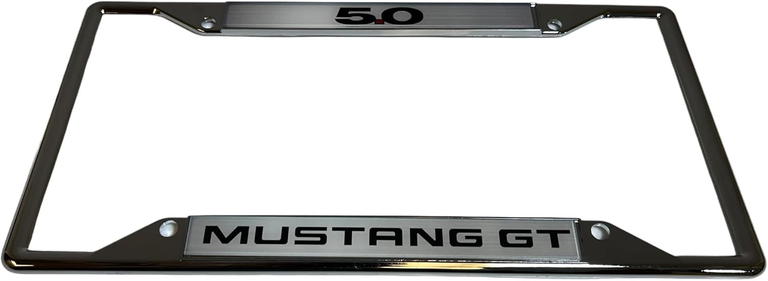 Eurosport Daytona- Compatible with -, Ford Mustang GT 5.0 License Plate Frame
