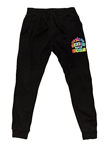 Men's Senior Class of 2022 Tie Dyed F78 Black Fleece Jogger Sweatpants