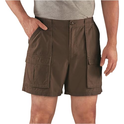 Guide Gear Cargo Shorts for Men Wakota - Casual and Cotton 6 Inch Inseam Shorts