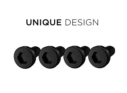 License Plate Screws 1/4-3/4, Self-tapping, Stainless Steel (Black)