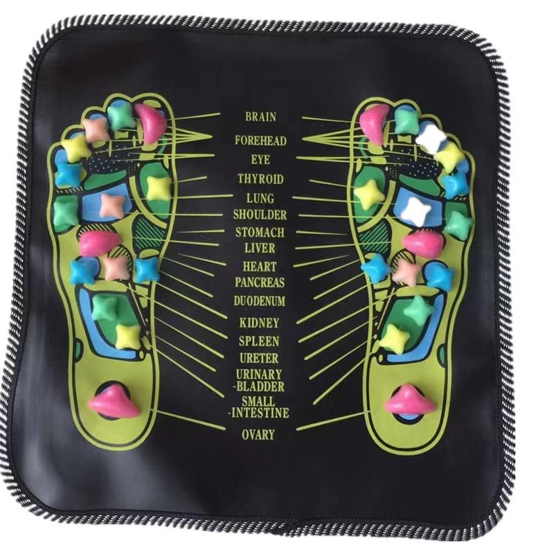 Foot Massage Mat, Reflexology Walk Massager Mats Acupressure Foot Pad Acupoint Mat for Blood Circulation Body Foot Leg Pain Relieve Relief (68 x 13inch)