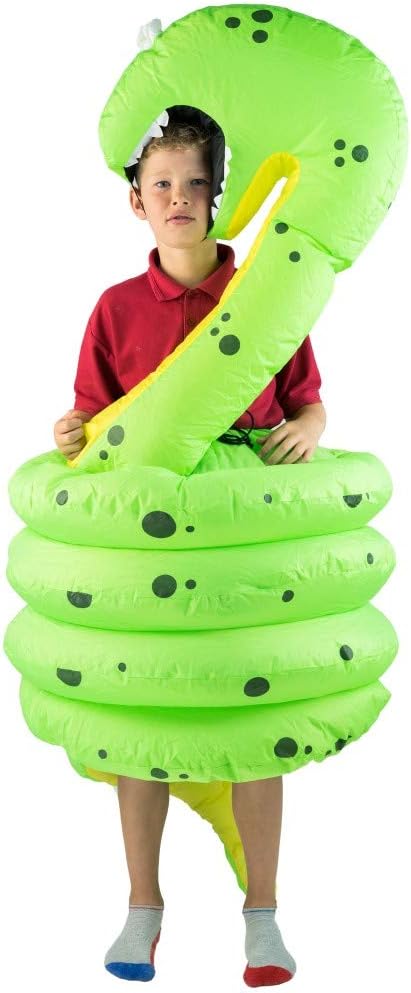 Snake Jungle Python Full Body Inflatable Costume for Kids (age 5-11)