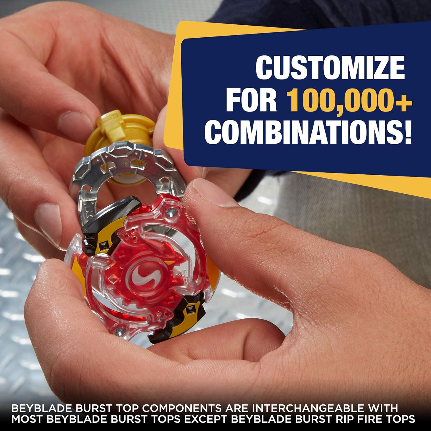 Beyblade Burst Epic Rivals Battle Set – Complete Set with Beystadium, Battling Tops, and Launchers – Age 8+