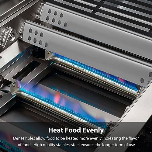 Grill Burners Replacement Parts for Charbroil Performance 2 Burner, Stainless Steel Grill Parts for 463625217 463673519 463625219 463673517 463673017 463275517 463244819, G470-5200-W1, G470-0004-W1