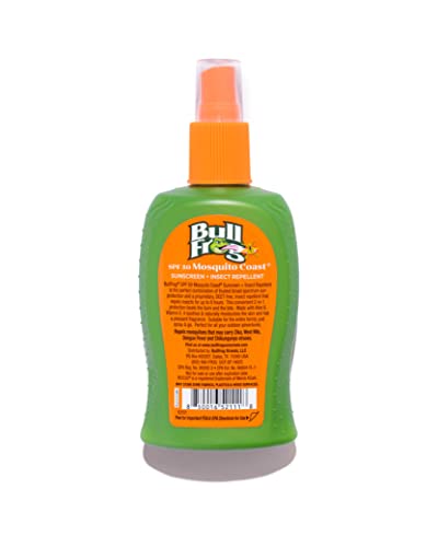 Bullfrog Mosquito Coast Bug Spray Insect Repellent + Sunscreen SPF 50, Pump Spray 4.7 Fl Oz