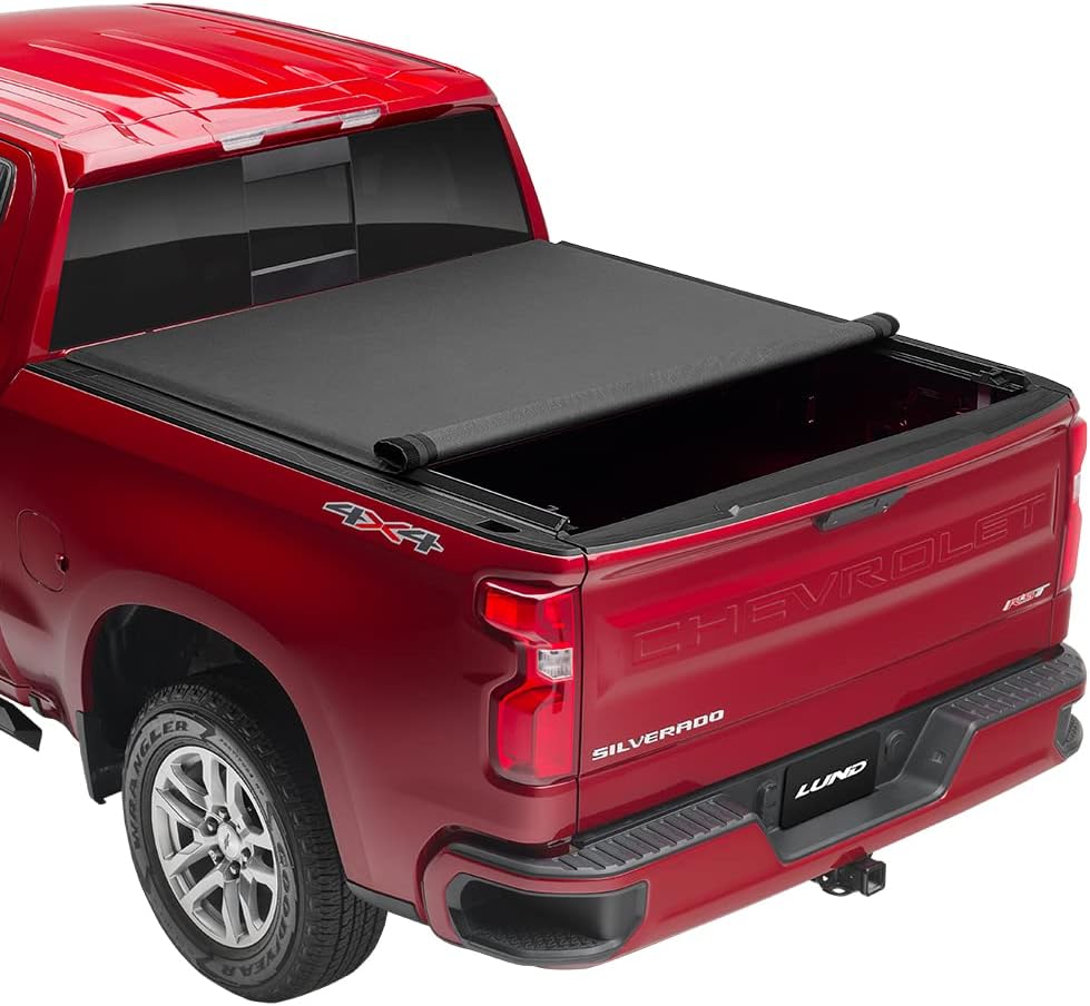 Lund Genesis Elite Roll Up Soft Roll Up Truck Bed Tonneau Cover | 96872 | Fits 2015 - 2023 Ford F-150 5' 7