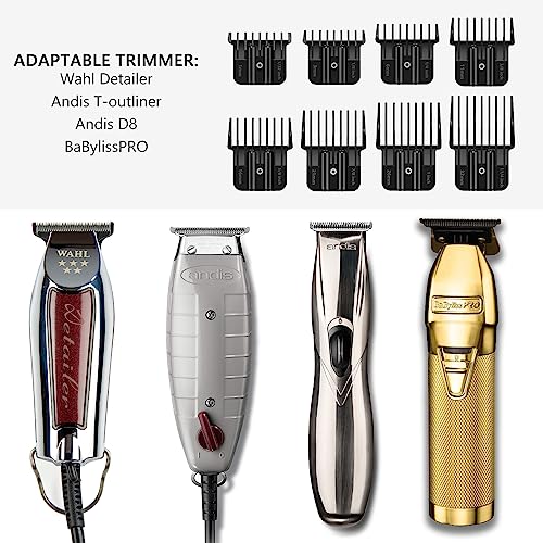 4 Pack Clipper Guards for Andis T Outliner, 1/16