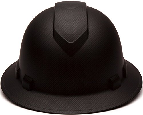 Pyramex Ridgeline Full Brim Hard Hat Bundle - Matte Black 4-Point Ratchet and White 4-Point Ratchet