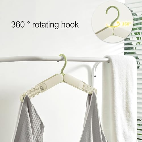 Folding Clothes Hanger Folding Clothes Hanger 360-Degree Rotating Design Mini Portable Clothes Drying Rack Wardrobe Organizer Windproof Clothes Hanger