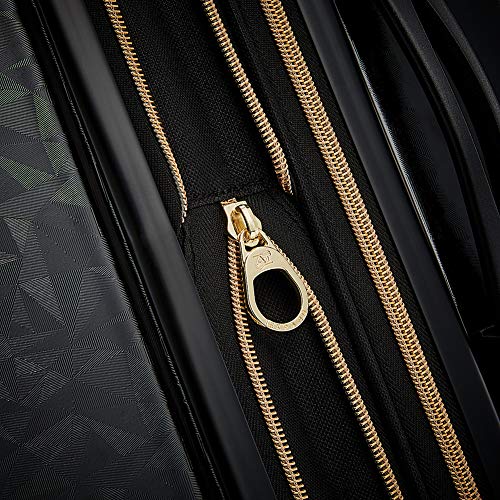 American Tourister Belle Voyage Hardside Luggage with Spinner Wheels, Black, Checked-Large 28-Inch