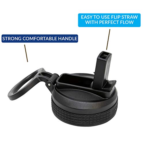 MIRA 12 oz Kids Water Bottle with Straw Lid - Vacuum Insulated Stainless Steel Thermos | Reusable, Leak-Proof, BPA-Free Flask, Teal