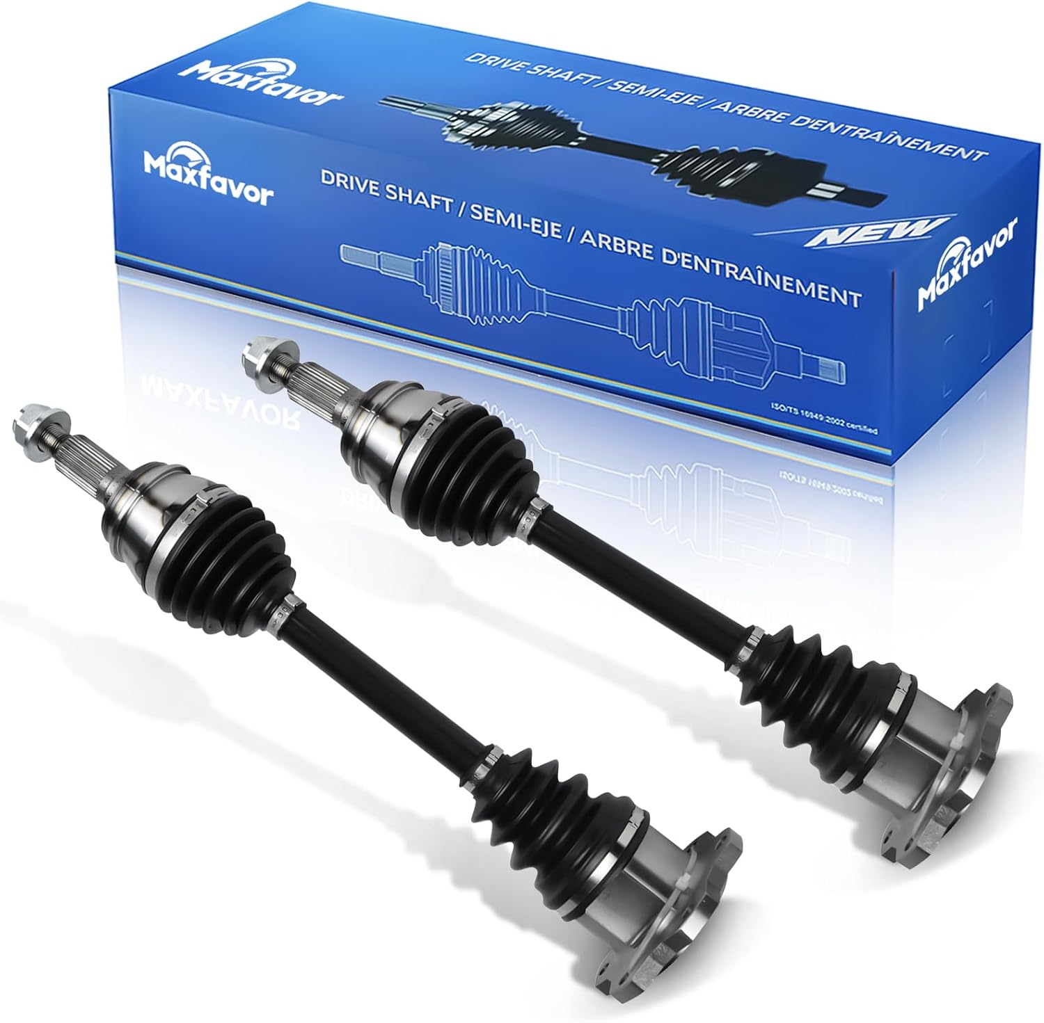 CV Axle Front Pair Fit for 1995-2006 Chevy Tahoe CV Axles Joint Shaft Assembly 1995 1996 1997 1998 1999 2000 2001 2002 2003 2004 2005 2006 Left Right Driver Passenger Side