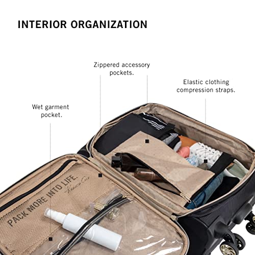 Kenneth Cole REACTION Chelsea Chevron Quilted Luggage, Black, 28-Inch Checked