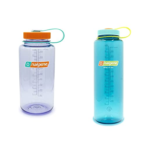 Nalgene Sustain Tritan BPA-Free Water Bottle Made with Material Derived from 50% Plastic Waste, 32 OZ, Wide Mouth