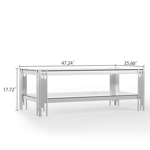 Glass Coffee Table, Modern 47