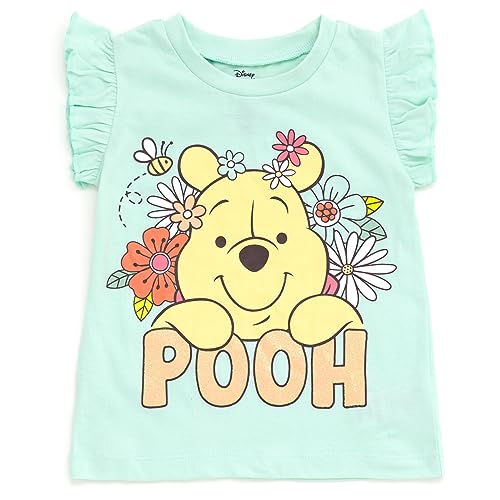 Disney Classics Princess Lilo & Stitch Winnie The Pooh T-Shirt & Chambray Shorts Infant to Big Kid Sizes (12 Months - 14-16)