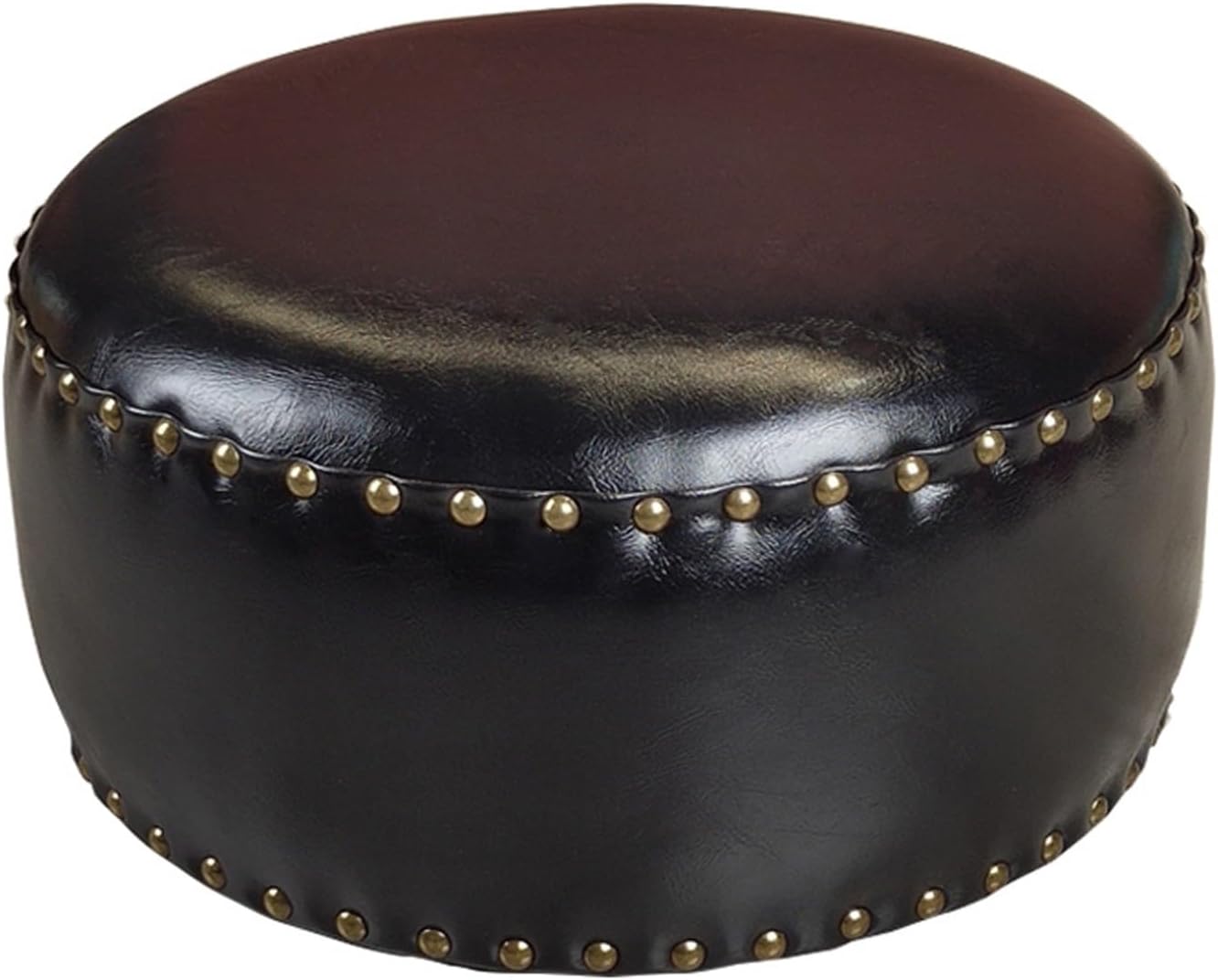 Footstool, Foot Stool, Leather Upholstered Footrest Sofa Rest Stool Couch Padded Seat for Home Bedroom Coffee Table Living Room
