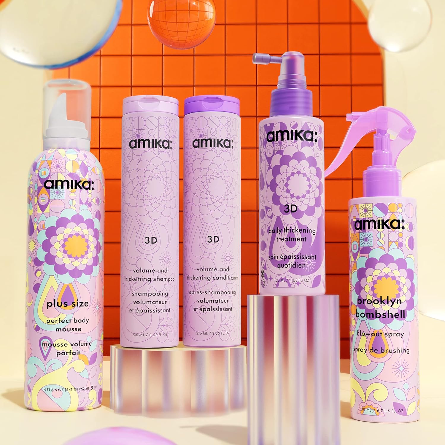 amika 3D daily thickening treatment, 120ml | amika