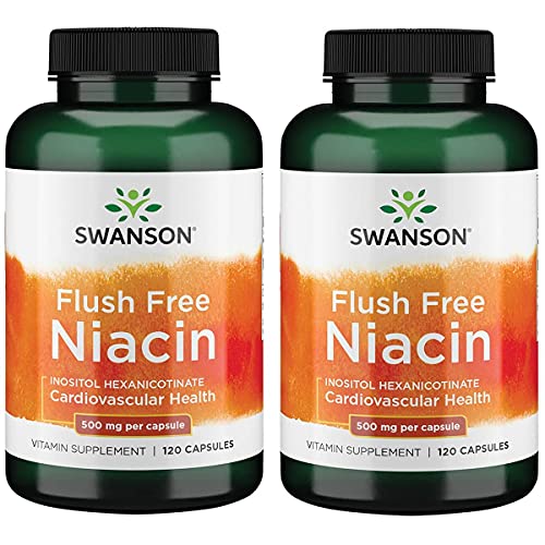 Swanson Flush Free Niacin 500 Milligrams 120 Capsules