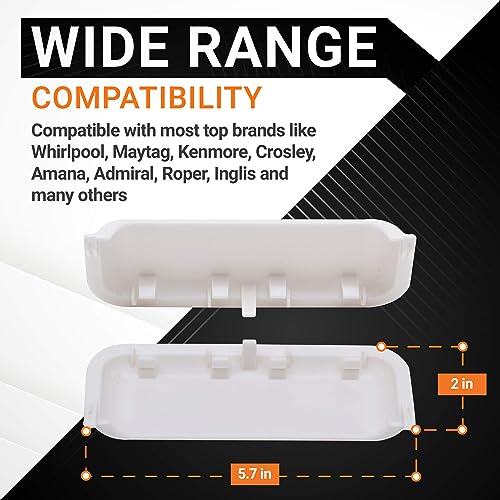 BlueStars UNBREAKABLE W10861225 W10714516 Dryer Door Handle Replacement Part - Exact Fit for Whirlpool Kenmore Maytag Amana Dryers - Replaces AP5999398 PS11731583 W10861225VP