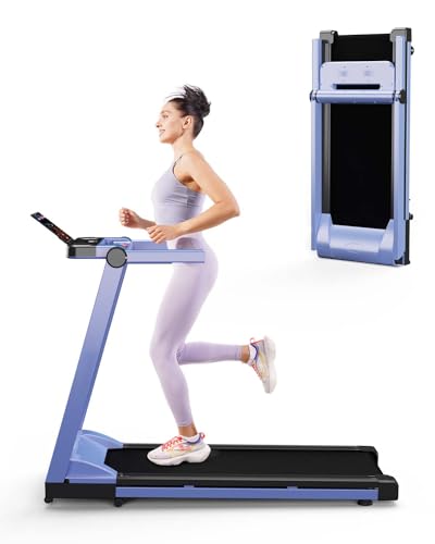 Folding Treadmill, 3.5HP Incline Treadmills for Home, Portable Treadmill with 350LBS Capacity, Compact Treading for Walking Jogging Running