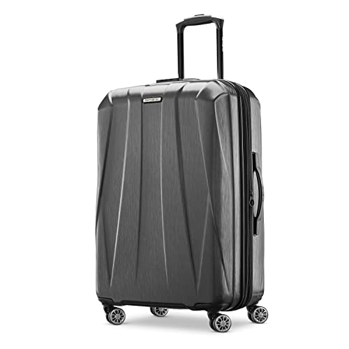 Samsonite Centric 2 Hardside Expandable Luggage with Spinners, Black, Checked-Large 28-Inch